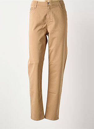 Pantalon slim stretch taille normale beige FUEGO WOMAN femme