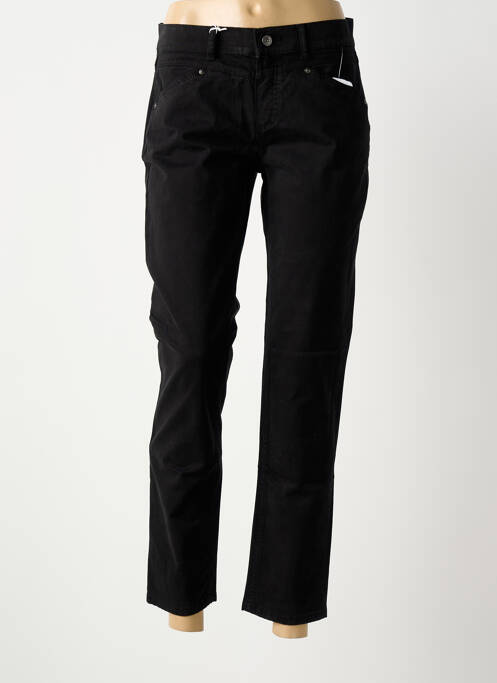 Pantalon 7/8 stretch taille normale noir ANNA MONTANA femme
