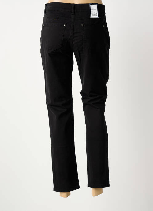 Pantalon 7/8 stretch taille normale noir ANNA MONTANA femme