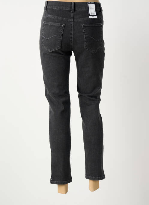 Pantalon 7/8 stretch taille normale gris ANNA MONTANA femme