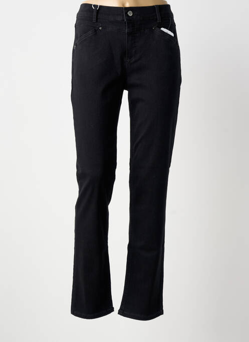 Pantalon slim stretch taille normale noir ANNA MONTANA femme