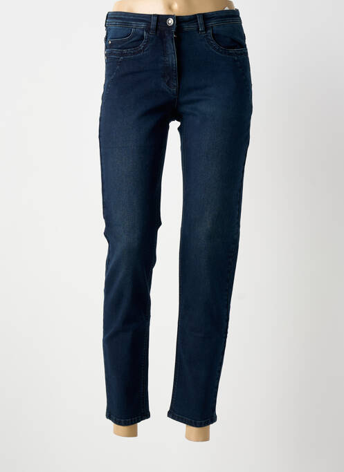 Jeans coupe slim tissage brut taille normale bleu BARBARA LEBEK femme