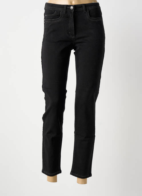 Pantalon 7/8 stretch taille normale noir BARBARA LEBEK femme