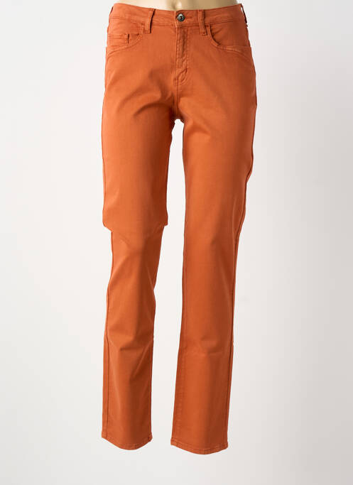 Pantalon slim taille normale taille normale orange GUY DUBOUIS femme