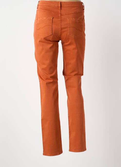 Pantalon slim taille normale taille normale orange GUY DUBOUIS femme