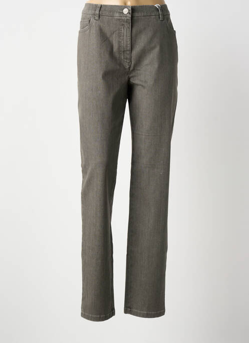Jeans coupe droite stretch taille normale gris TONI femme