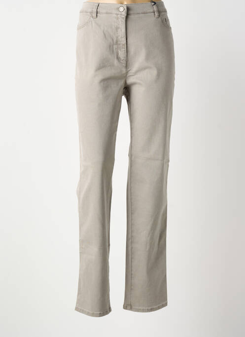 Jeans coupe droite stretch taille normale gris TONI femme