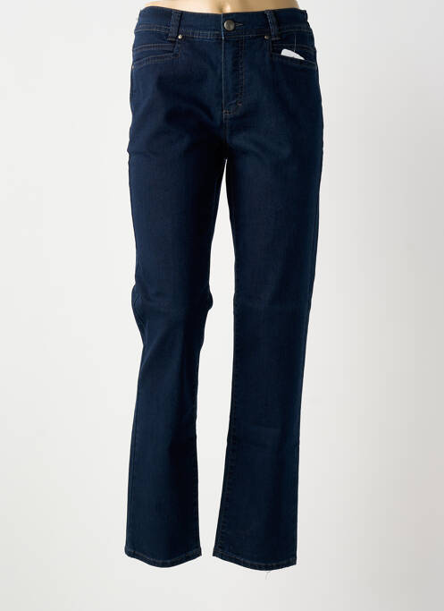 Jeans coupe slim tissage brut taille normale bleu ANNA MONTANA femme