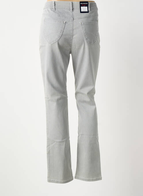 Jeans coupe slim stretch taille normale gris ANNA MONTANA femme
