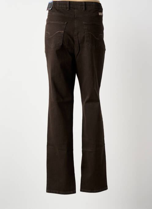 Jeans coupe droite marron TONI femme