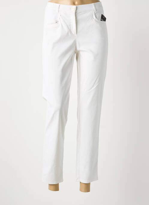 Pantalon 7/8 blanc FRANK WALDER femme