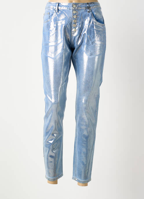 Pantalon slim bleu PLACE DU JOUR femme