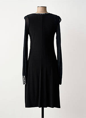 Robe mi-longue manches longues manches longues noir MERI & ESCA femme
