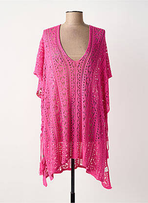 Tunique manches courtes coupe fluide rose BARANDI femme