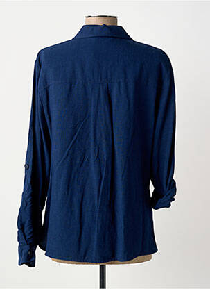 Chemisier coupe cintrée manches longues bleu THOMAS RABE femme
