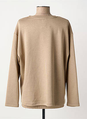 Sweat-shirt stretch manches longues marron TINTA STYLE femme