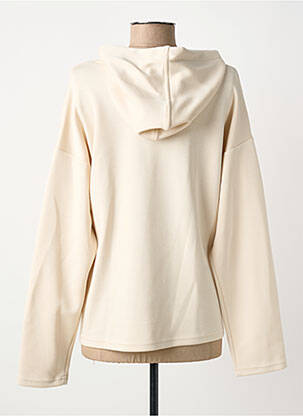 Sweat-shirt à capuche stretch manches longues beige TINTA STYLE femme