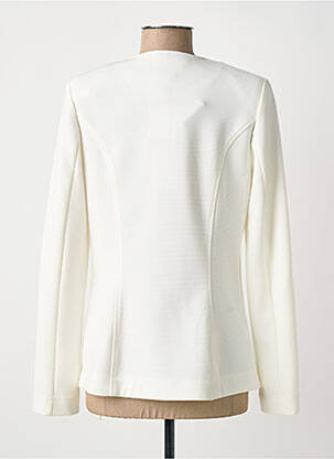 Veste chic col rond blanc BARBARA LEBEK femme