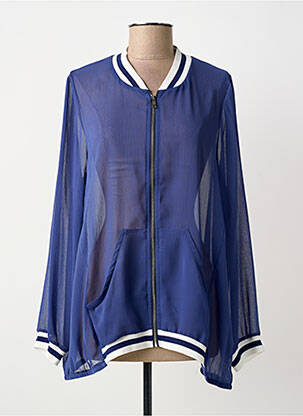 Veste casual poches bleu AN II VITO femme