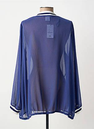 Veste casual poches bleu AN II VITO femme