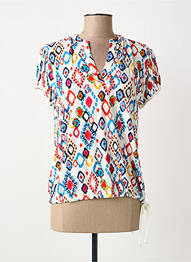 Top tissage jersey manches courtes blanc TINTA STYLE femme