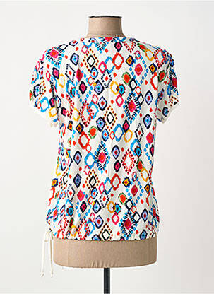 Top stretch manches courtes blanc TINTA STYLE femme