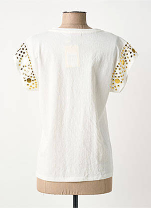 T-shirt col v manches courtes beige TINTA STYLE femme