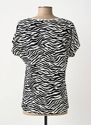 T-shirt stretch manches courtes noir SAINT JAMES femme