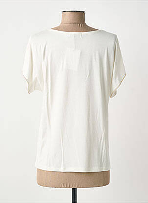 T-shirt col v manches courtes beige TINTA STYLE femme