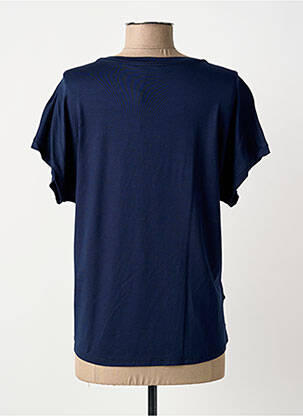 T-shirt stretch manches courtes bleu THOMAS RABE femme