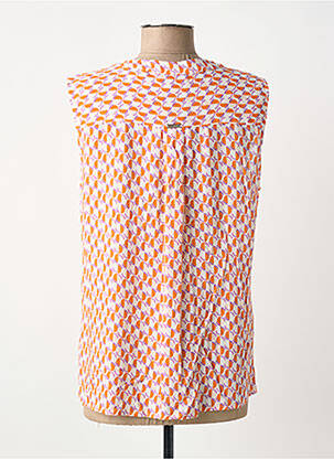 Top coupe fluide sans manche orange TINTA STYLE femme