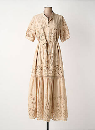Robe longue beige BISOU'S PROJECT femme