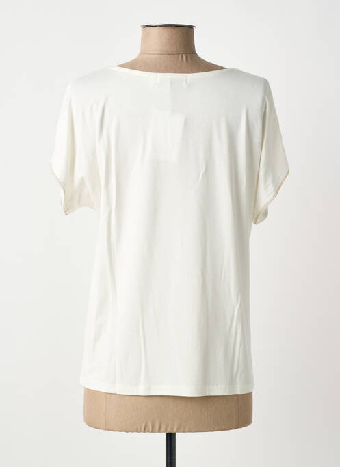 T-shirt col v manches courtes beige TINTA STYLE femme
