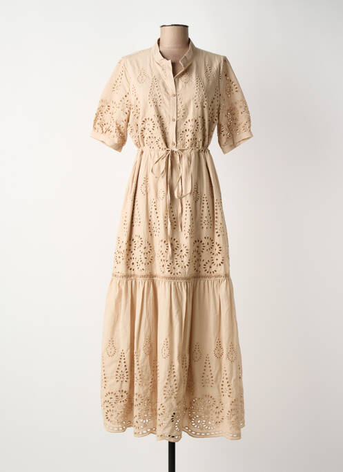 Robe longue beige BISOU'S PROJECT femme