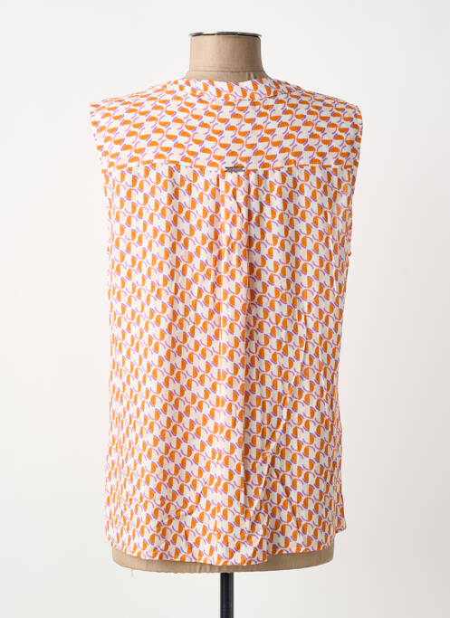 Top coupe fluide sans manche orange TINTA STYLE femme