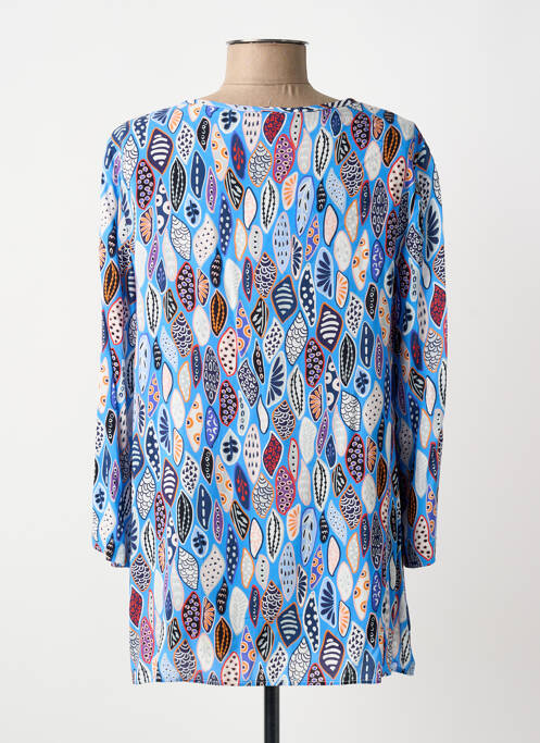 Tunique manches longues bleu REVER MILE femme