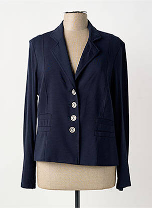 Veste casual col chemisier bleu MERI & ESCA femme