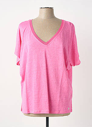 T-shirt coupe droite manches courtes rose MPC (MA PETITE CAPSULE) femme