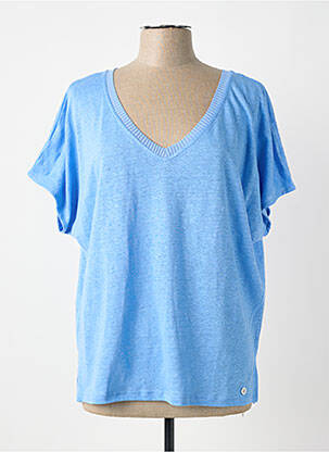 T-shirt coupe droite manches courtes bleu MPC (MA PETITE CAPSULE) femme