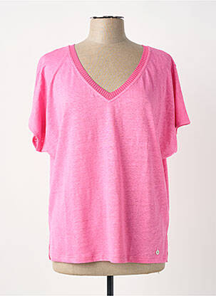 T-shirt coupe droite manches courtes rose MPC (MA PETITE CAPSULE) femme