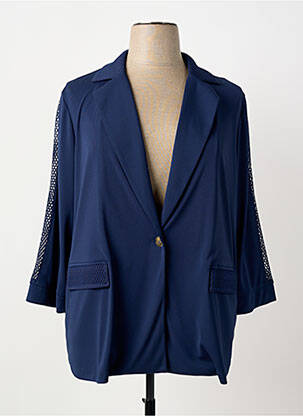 Veste casual col tailleur bleu ANANKE femme