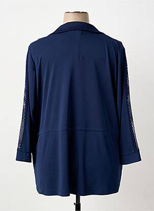 Veste casual col tailleur bleu ANANKE femme