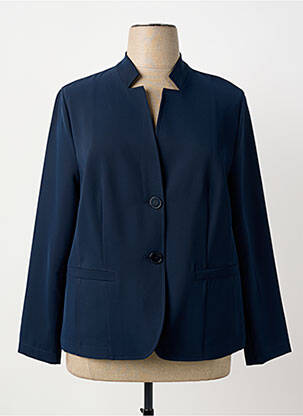 Veste casual col rond bleu FRANK WALDER femme