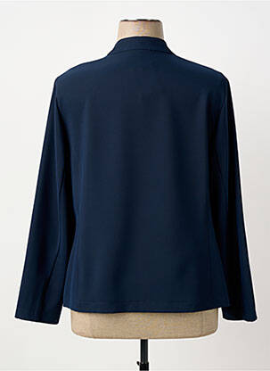 Veste casual col rond bleu FRANK WALDER femme