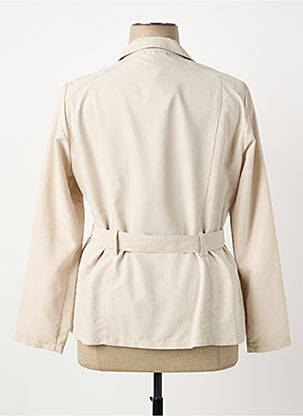 Veste casual col chemisier beige JEAN GABRIEL femme