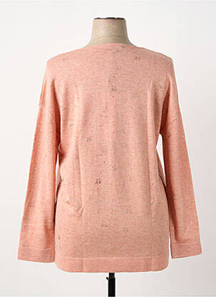 Pull coupe droite manches longues rose ANAKE femme