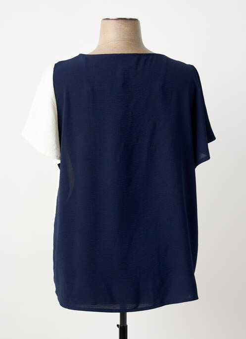 Top manches courtes manches courtes bleu AN II VITO femme