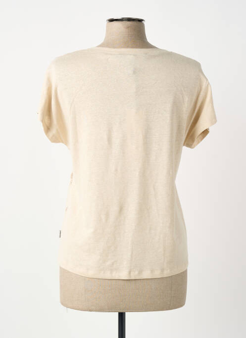 T-shirt imprimé fantaisie manches courtes beige ANANKE femme