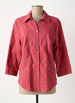 Veste casual coupe droite rouge GUY DUBOUIS femme
