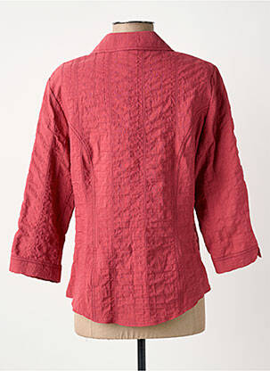 Veste casual coupe droite rouge GUY DUBOUIS femme